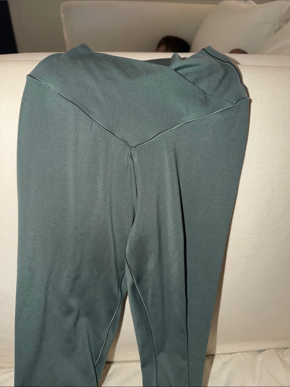 Offline aerie XS crossover high waist green leggings like new - Picture 2 of 4